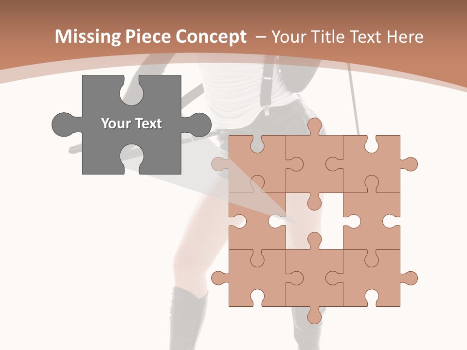 Girl Elegant Isolated PowerPoint Template