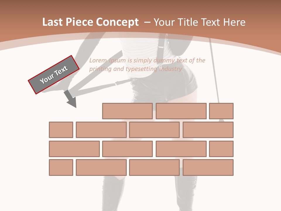 Girl Elegant Isolated PowerPoint Template