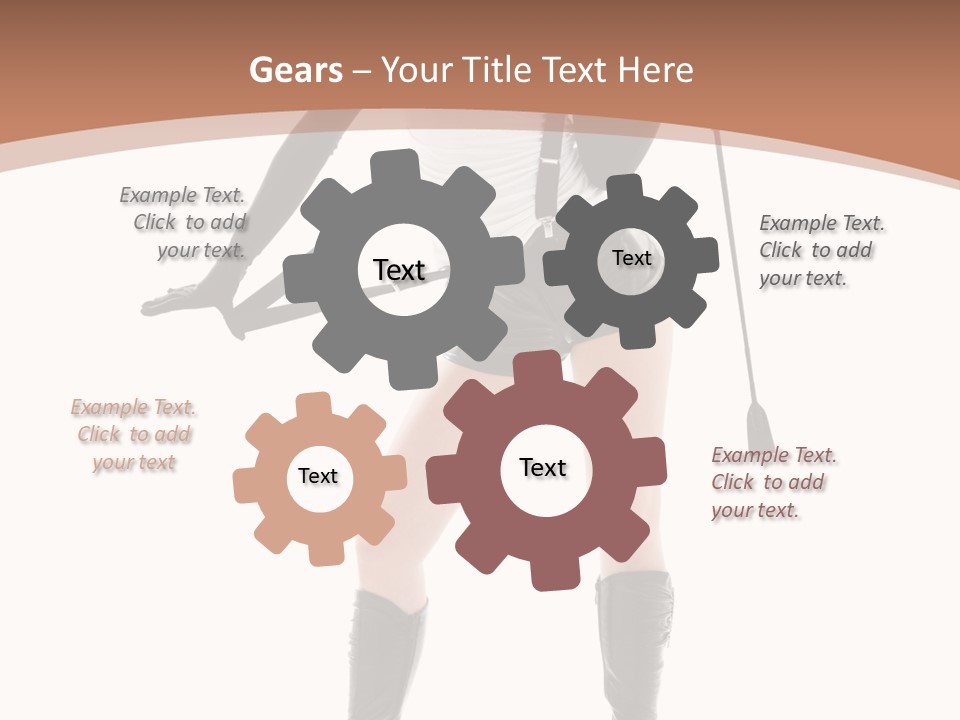 Girl Elegant Isolated PowerPoint Template