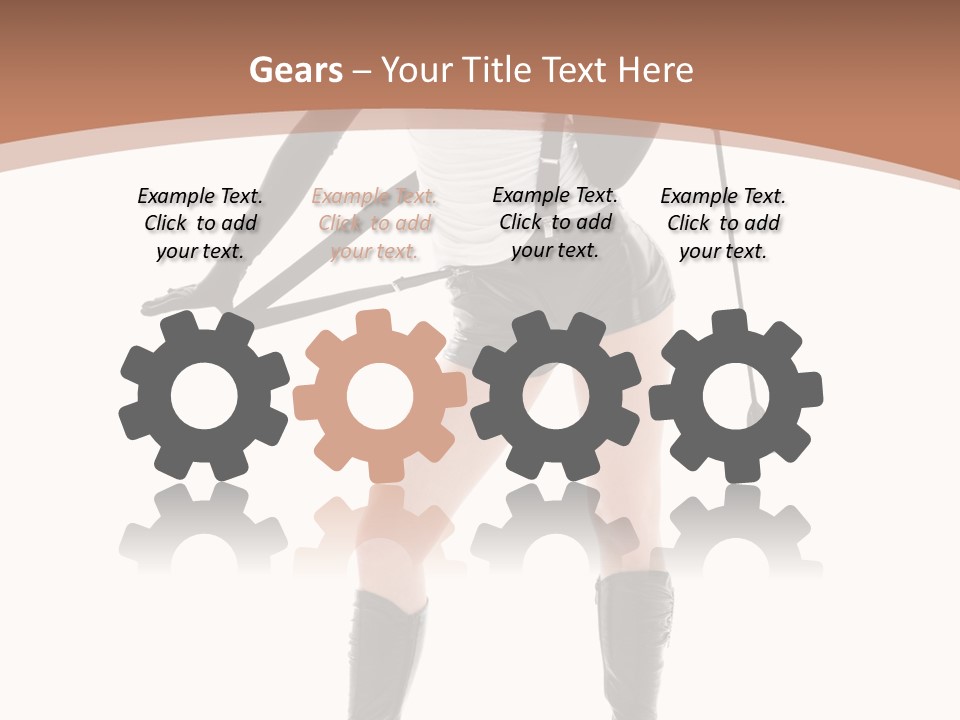 Girl Elegant Isolated PowerPoint Template