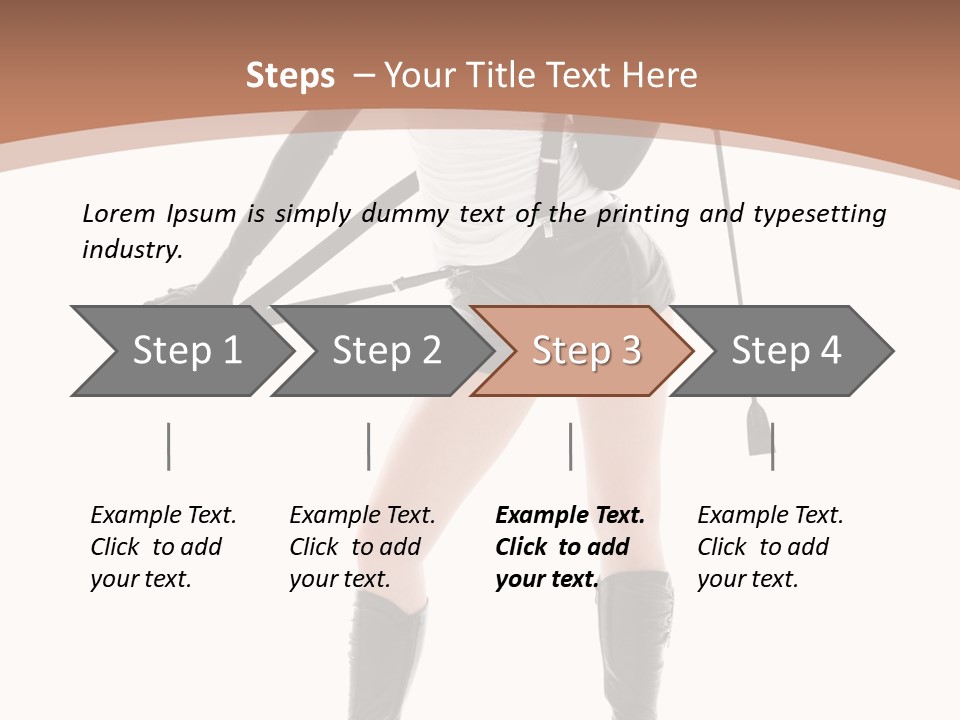 Girl Elegant Isolated PowerPoint Template