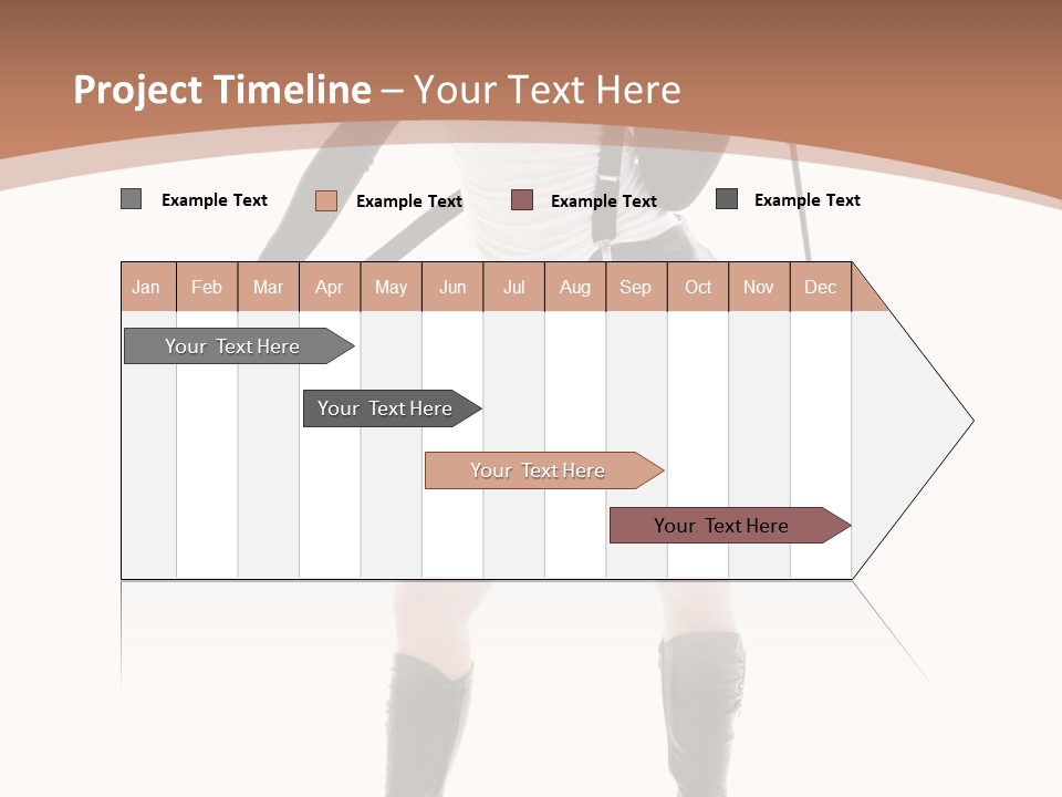 Girl Elegant Isolated PowerPoint Template