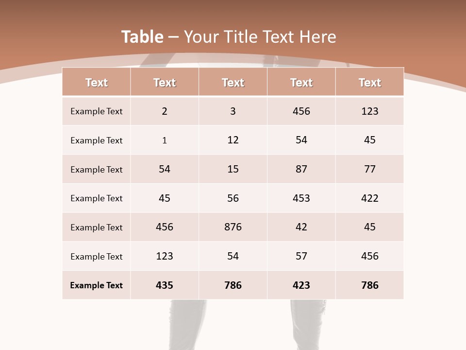 Girl Elegant Isolated PowerPoint Template