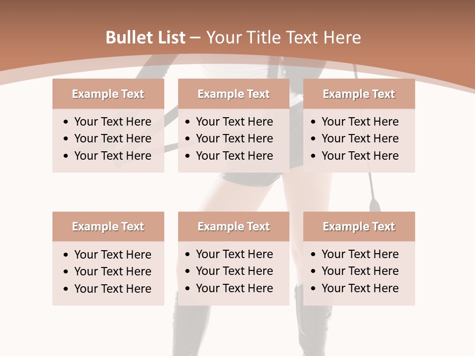 Girl Elegant Isolated PowerPoint Template