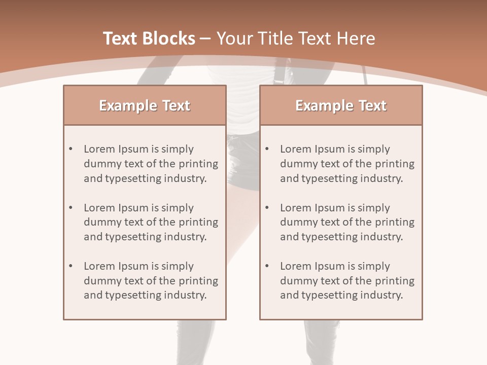 Girl Elegant Isolated PowerPoint Template