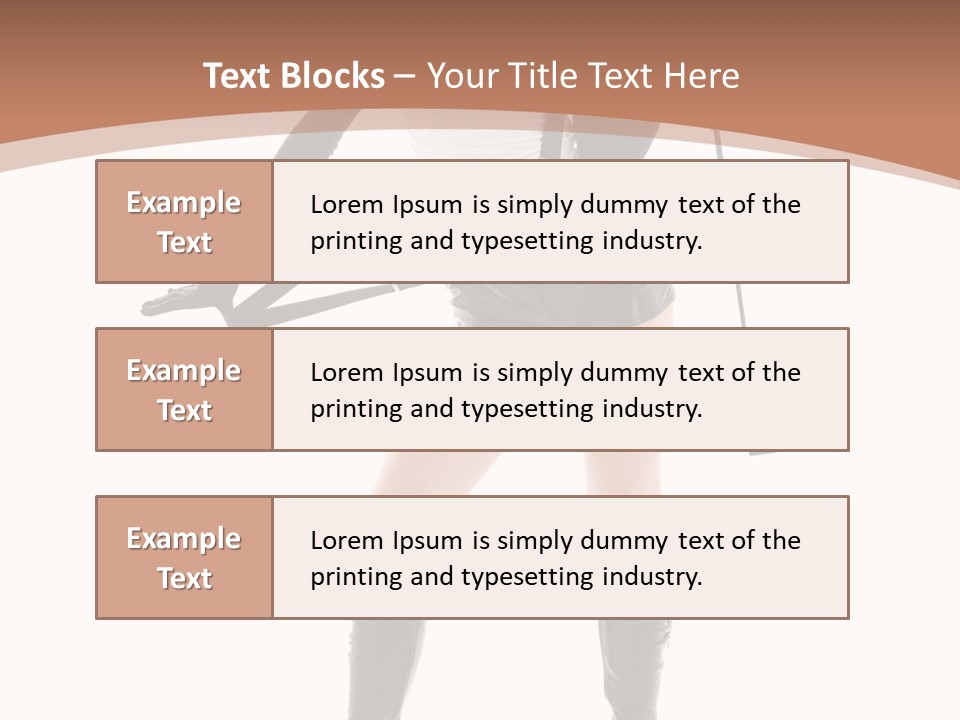 Girl Elegant Isolated PowerPoint Template