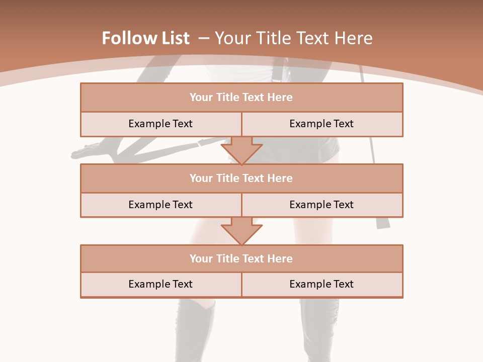 Girl Elegant Isolated PowerPoint Template