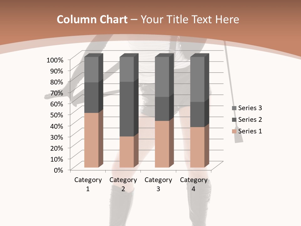 Girl Elegant Isolated PowerPoint Template