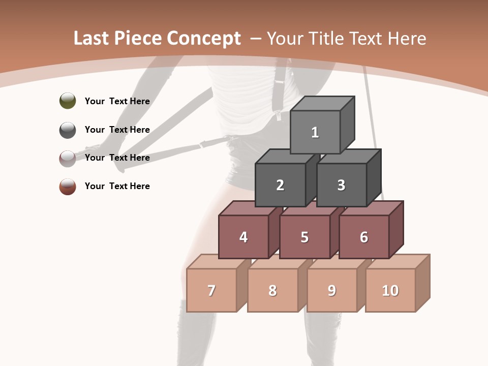 Girl Elegant Isolated PowerPoint Template