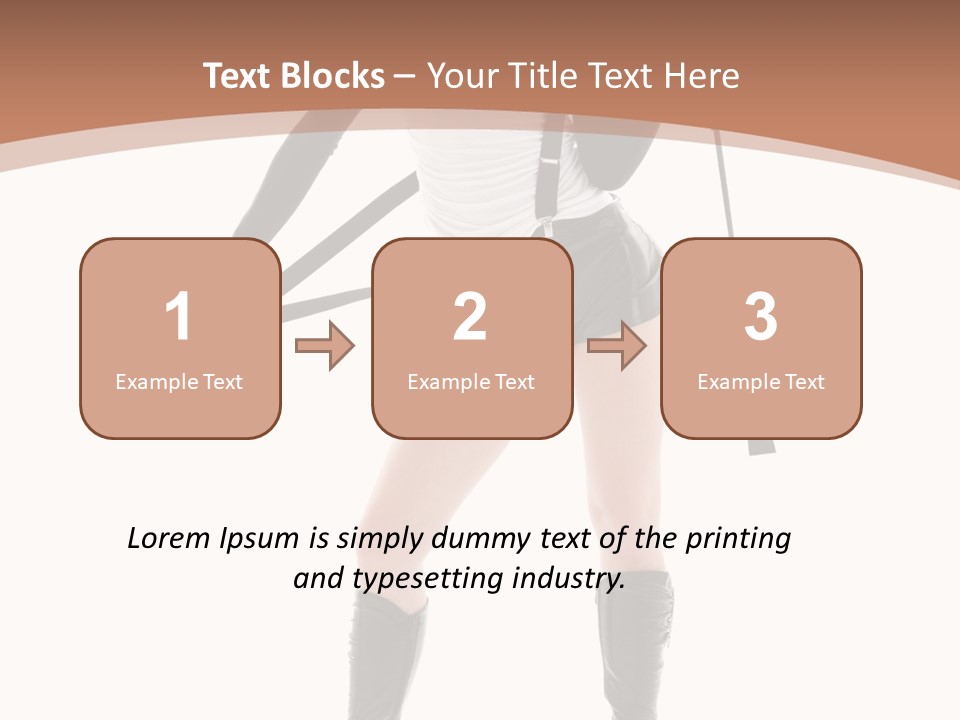 Girl Elegant Isolated PowerPoint Template