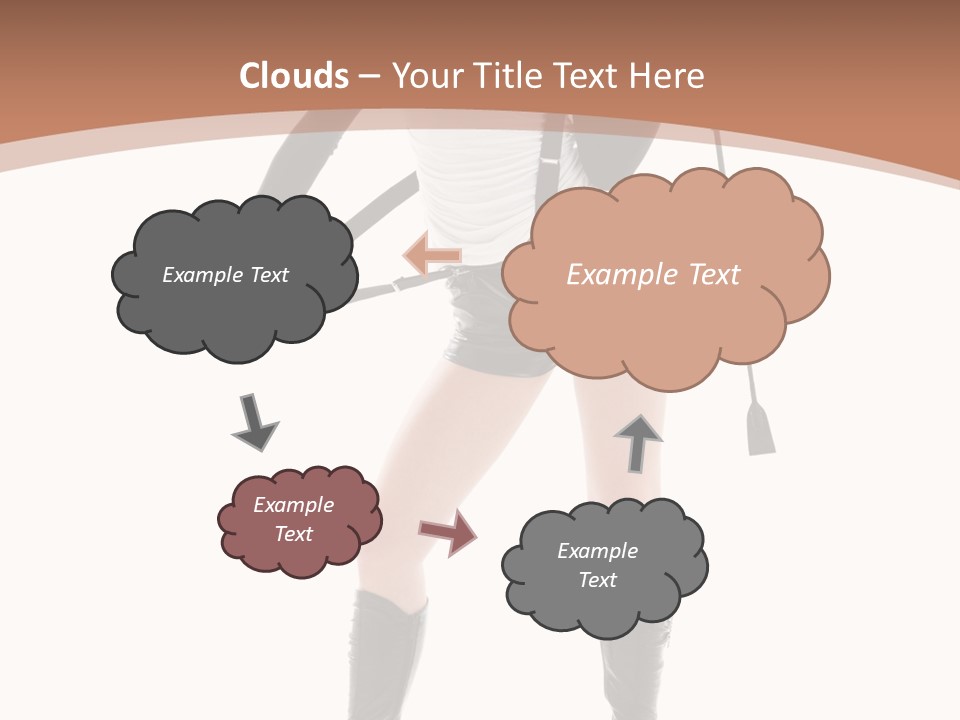 Girl Elegant Isolated PowerPoint Template