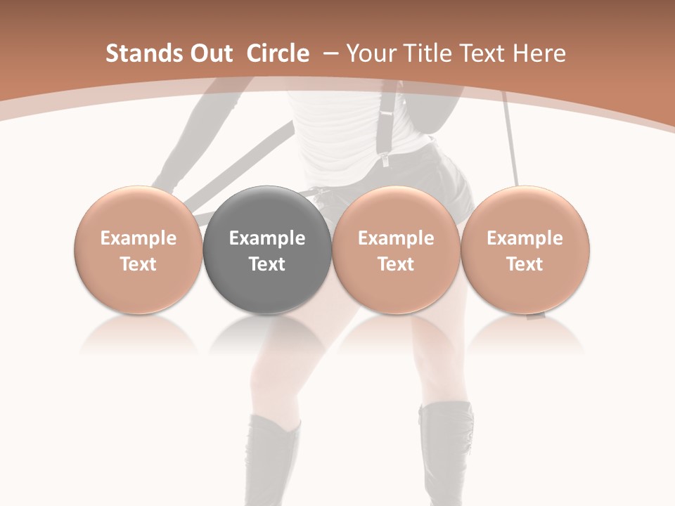 Girl Elegant Isolated PowerPoint Template