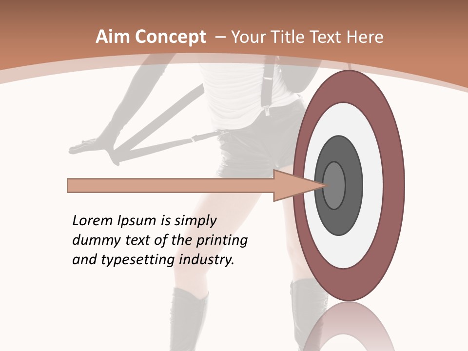 Girl Elegant Isolated PowerPoint Template