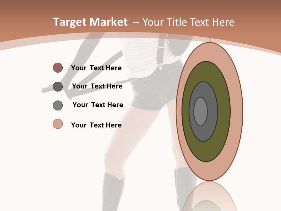 Girl Elegant Isolated PowerPoint Template