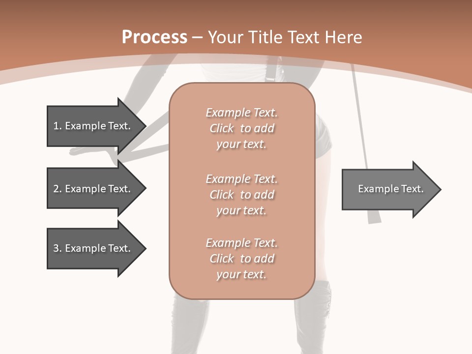 Girl Elegant Isolated PowerPoint Template