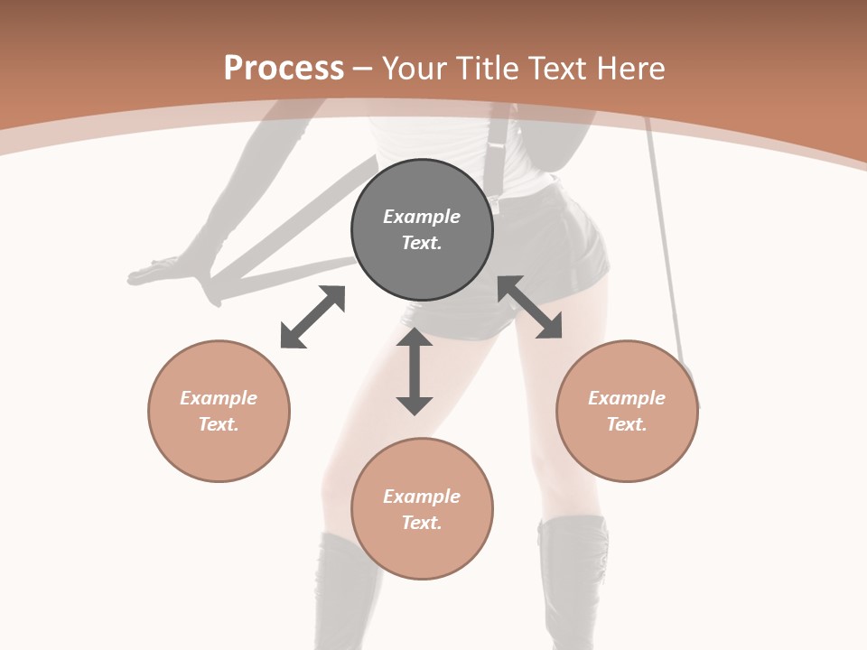 Girl Elegant Isolated PowerPoint Template