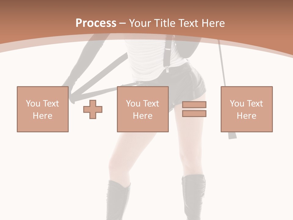 Girl Elegant Isolated PowerPoint Template