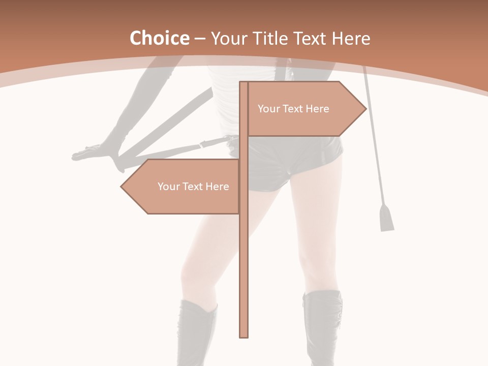 Girl Elegant Isolated PowerPoint Template