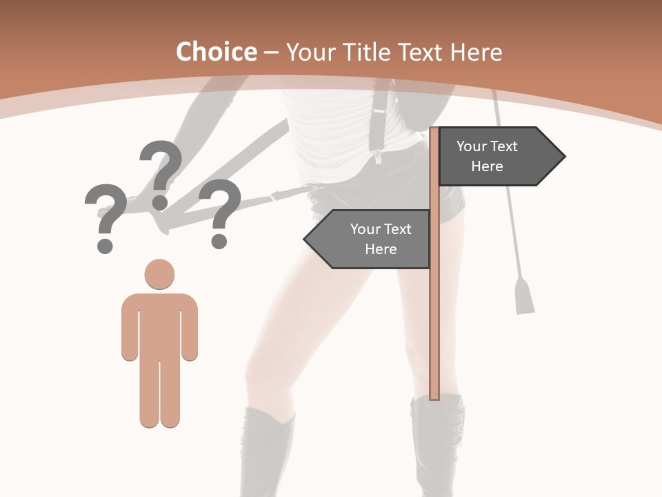 Girl Elegant Isolated PowerPoint Template