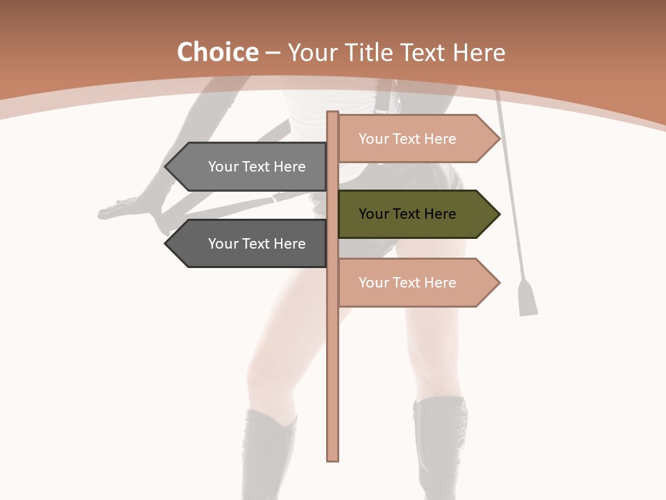 Girl Elegant Isolated PowerPoint Template