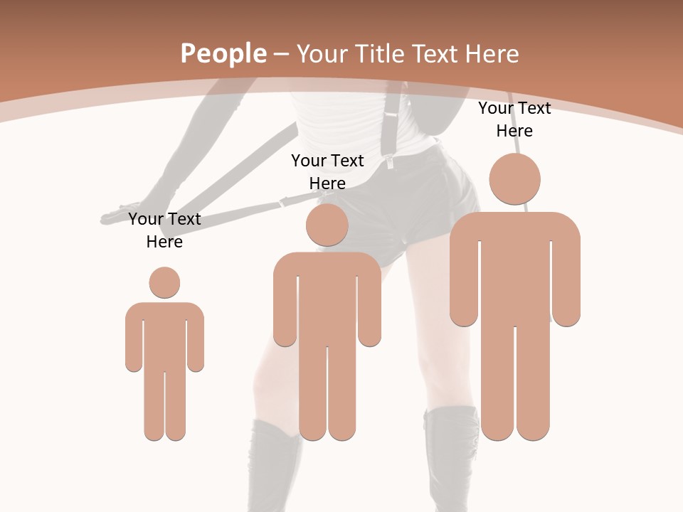 Girl Elegant Isolated PowerPoint Template