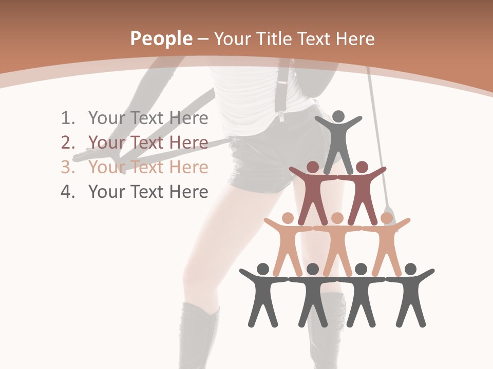 Girl Elegant Isolated PowerPoint Template