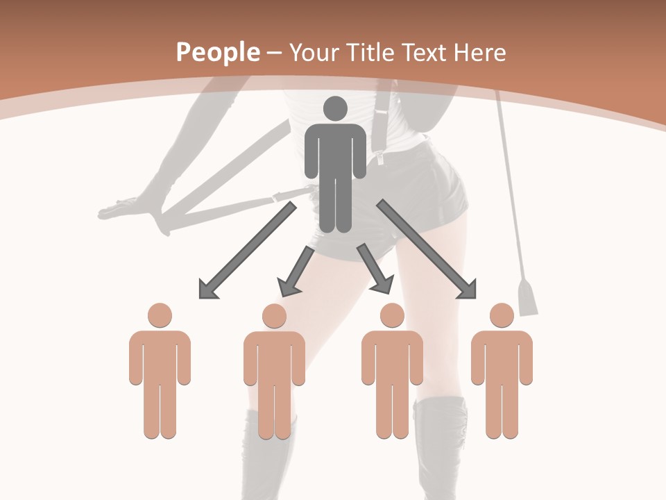 Girl Elegant Isolated PowerPoint Template