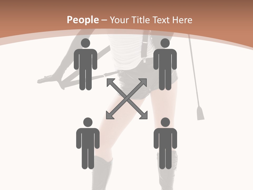 Girl Elegant Isolated PowerPoint Template