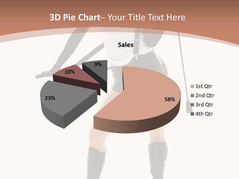 Girl Elegant Isolated PowerPoint Template