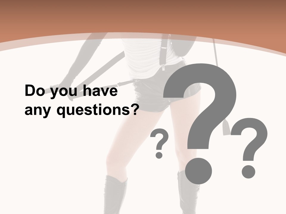 Girl Elegant Isolated PowerPoint Template