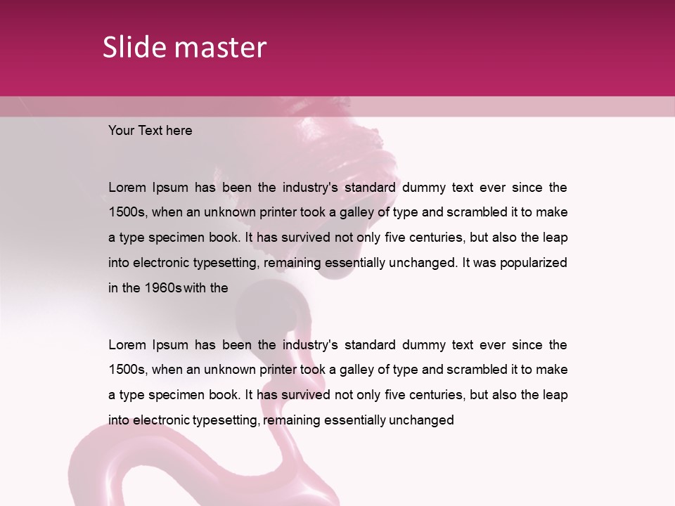 Elegance Pink Polish PowerPoint Template