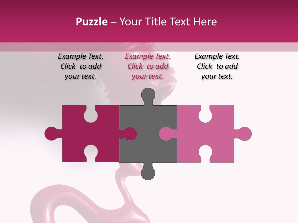 Elegance Pink Polish PowerPoint Template