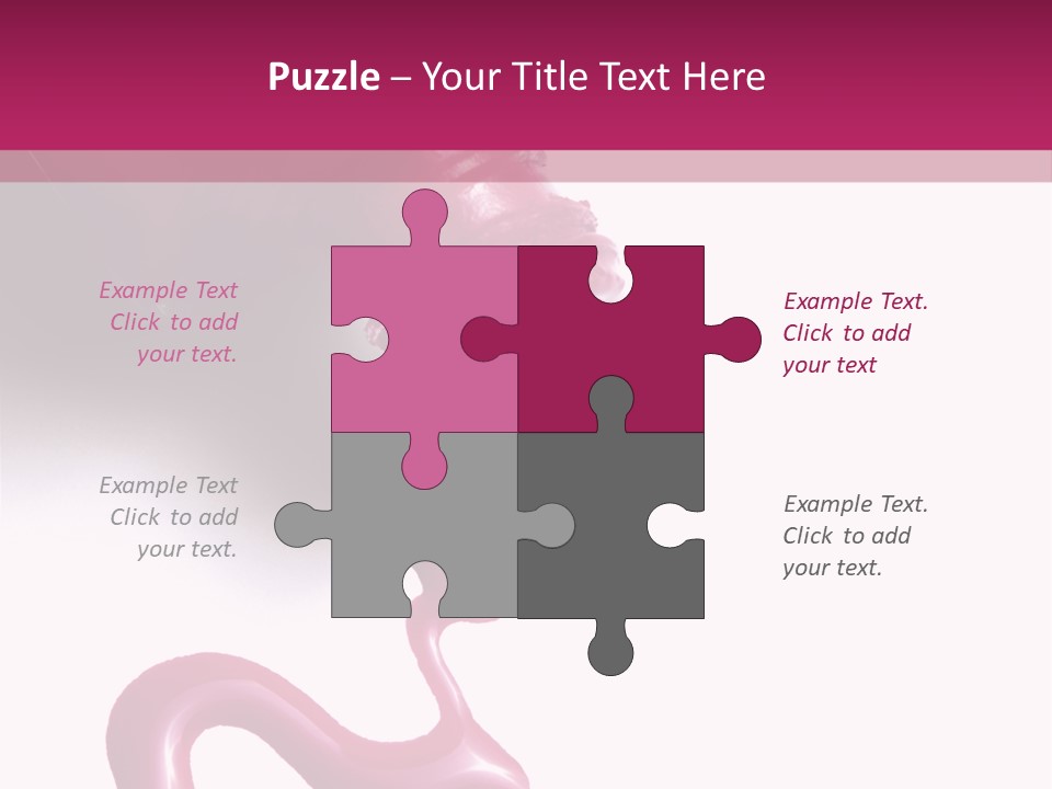 Elegance Pink Polish PowerPoint Template