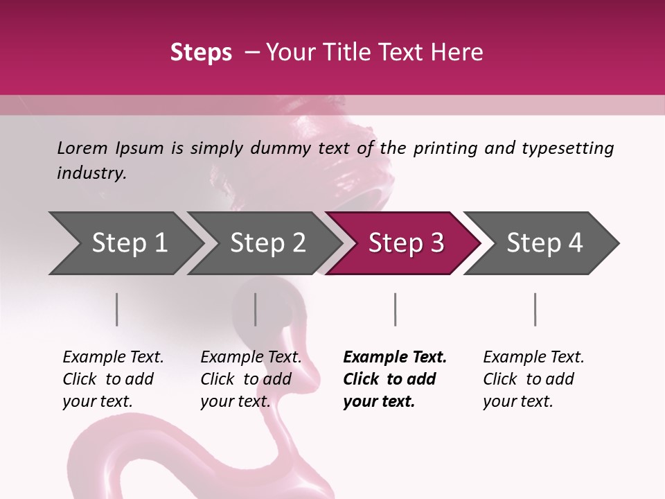 Elegance Pink Polish PowerPoint Template