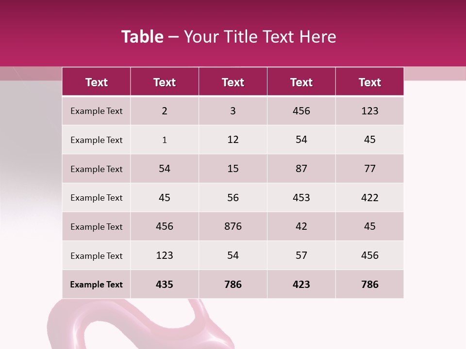 Elegance Pink Polish PowerPoint Template