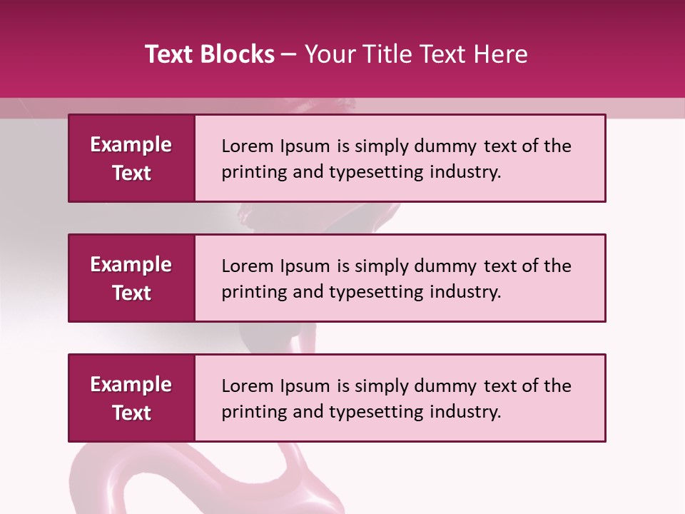 Elegance Pink Polish PowerPoint Template