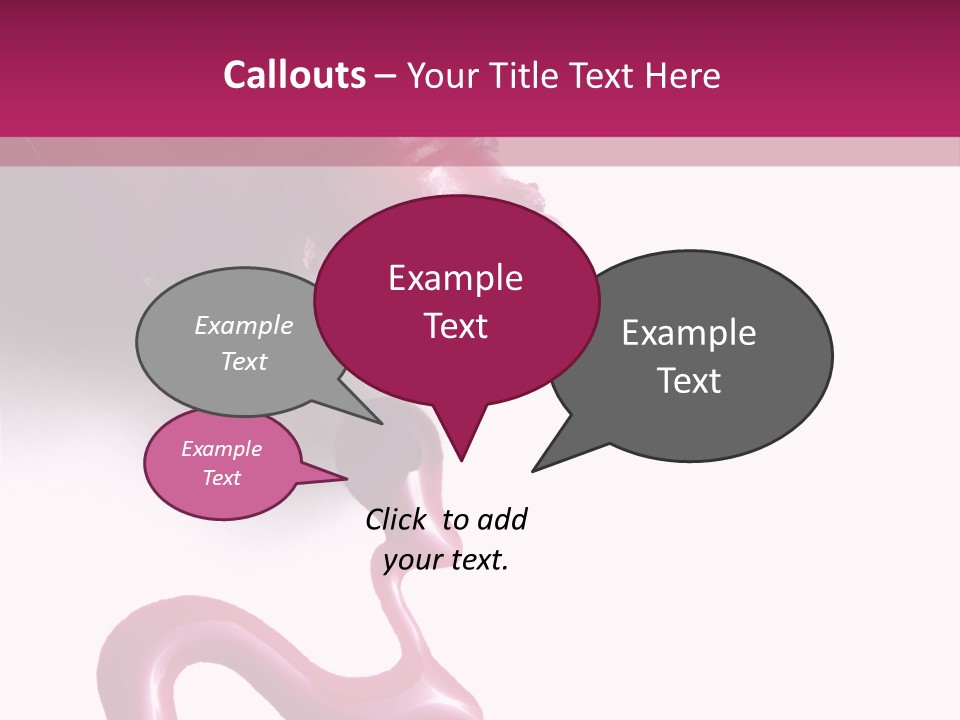 Elegance Pink Polish PowerPoint Template