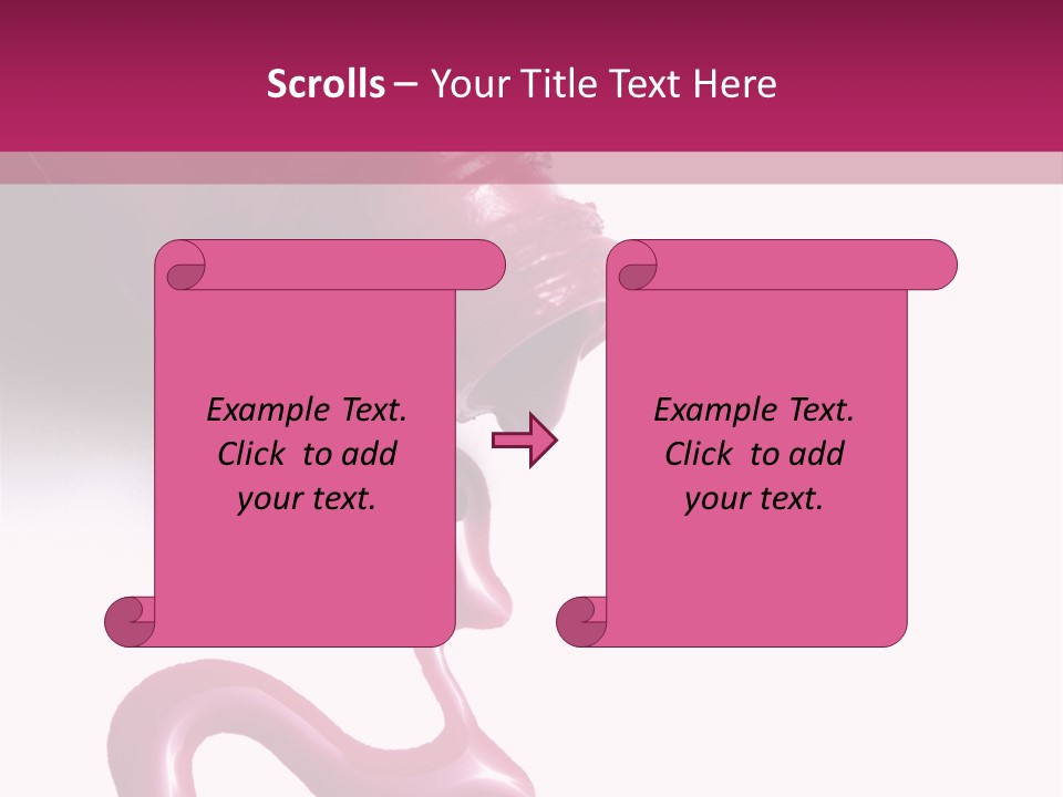 Elegance Pink Polish PowerPoint Template