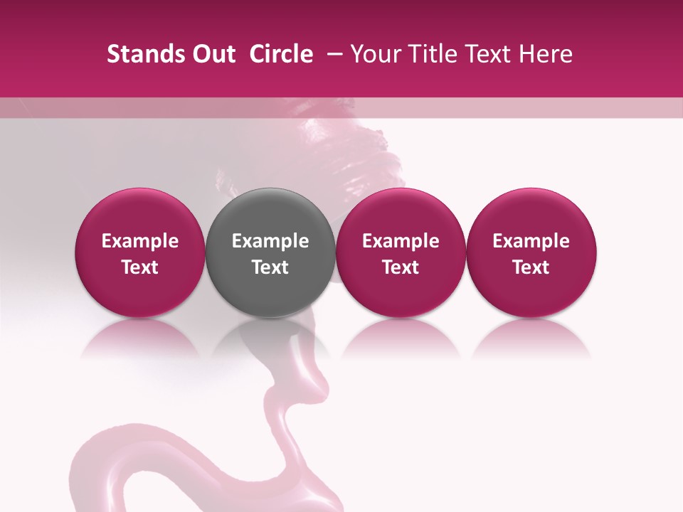 Elegance Pink Polish PowerPoint Template