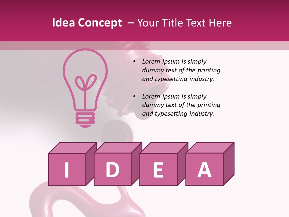 Elegance Pink Polish PowerPoint Template