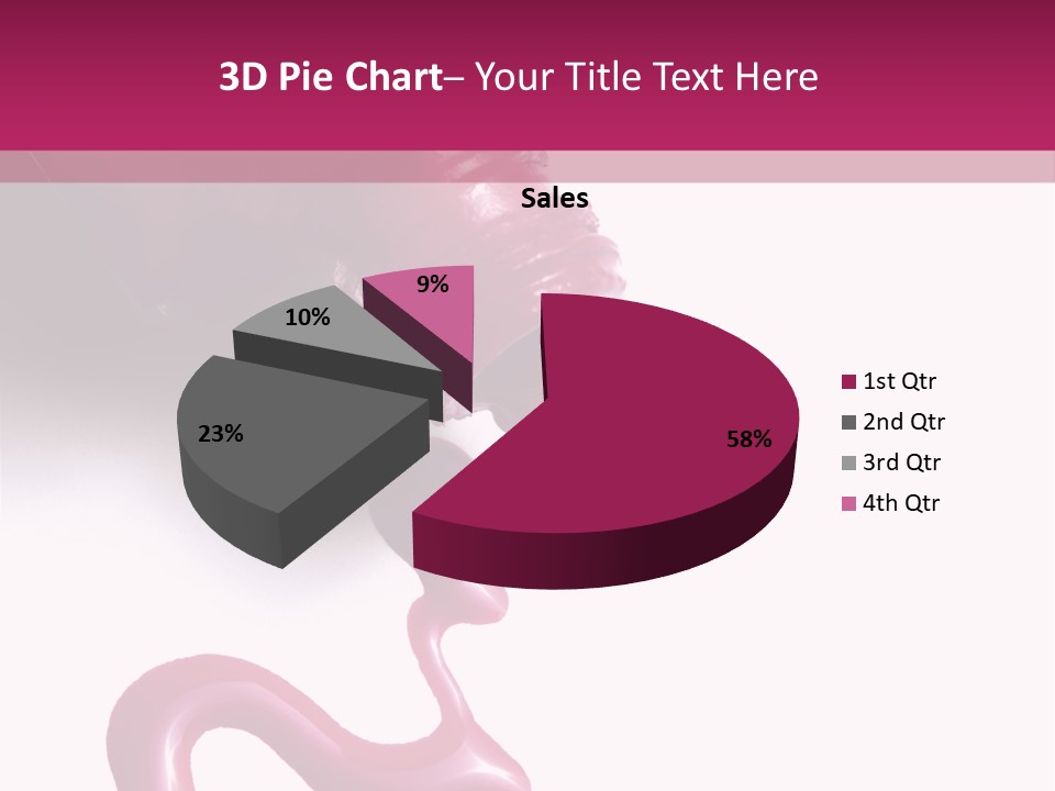 Elegance Pink Polish PowerPoint Template