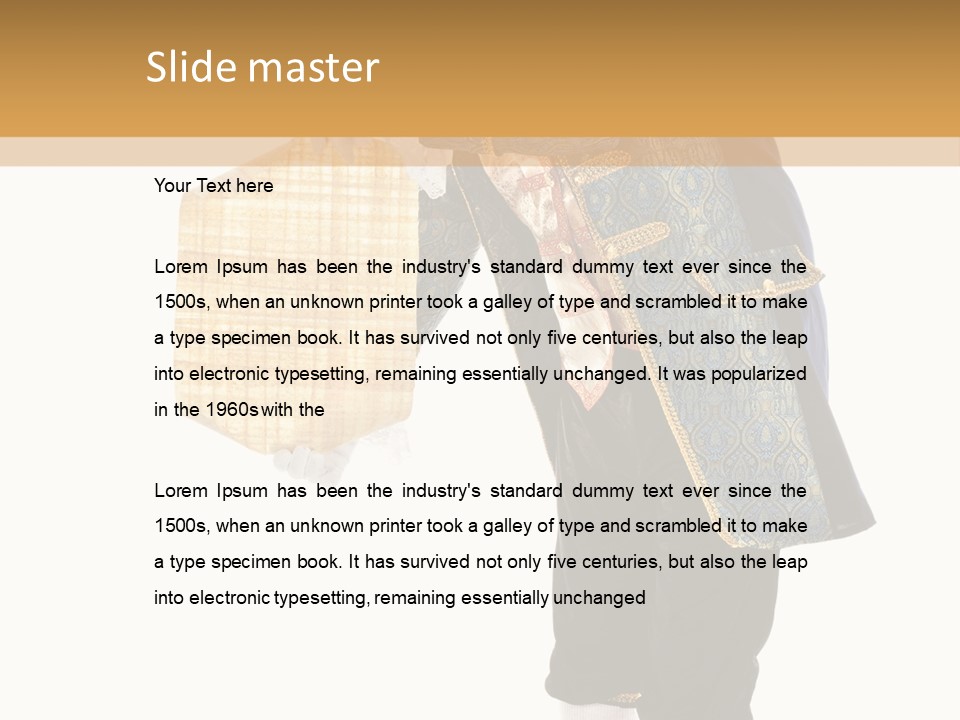 Gesture Old Service PowerPoint Template