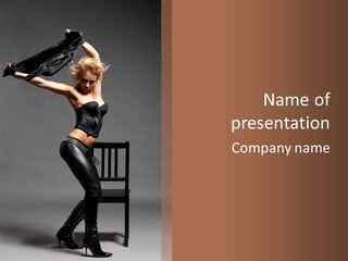 Young Performer White PowerPoint Template