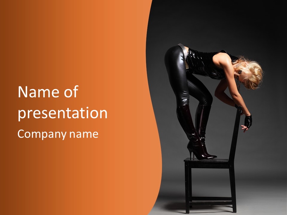 Clothing Performance Beauty PowerPoint Template