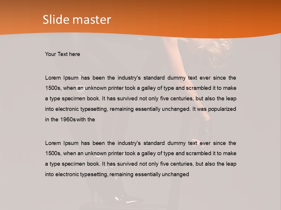 Clothing Performance Beauty PowerPoint Template