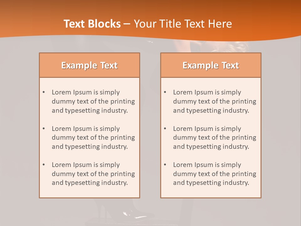 Clothing Performance Beauty PowerPoint Template