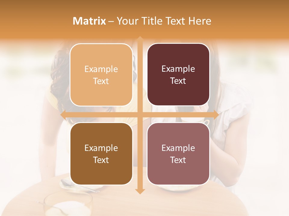 Horizontal Cake People PowerPoint Template
