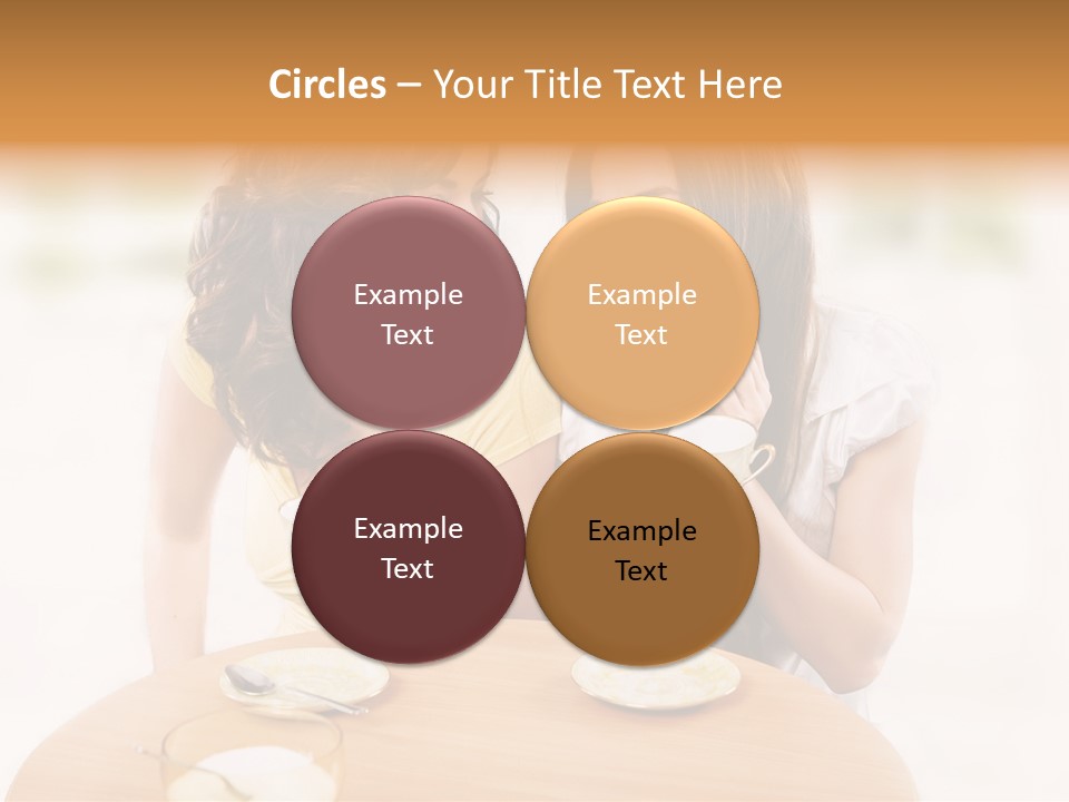 Horizontal Cake People PowerPoint Template