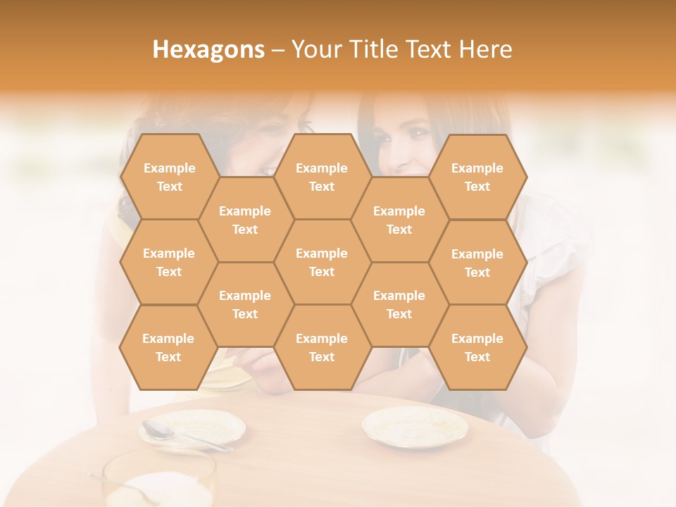 Horizontal Cake People PowerPoint Template