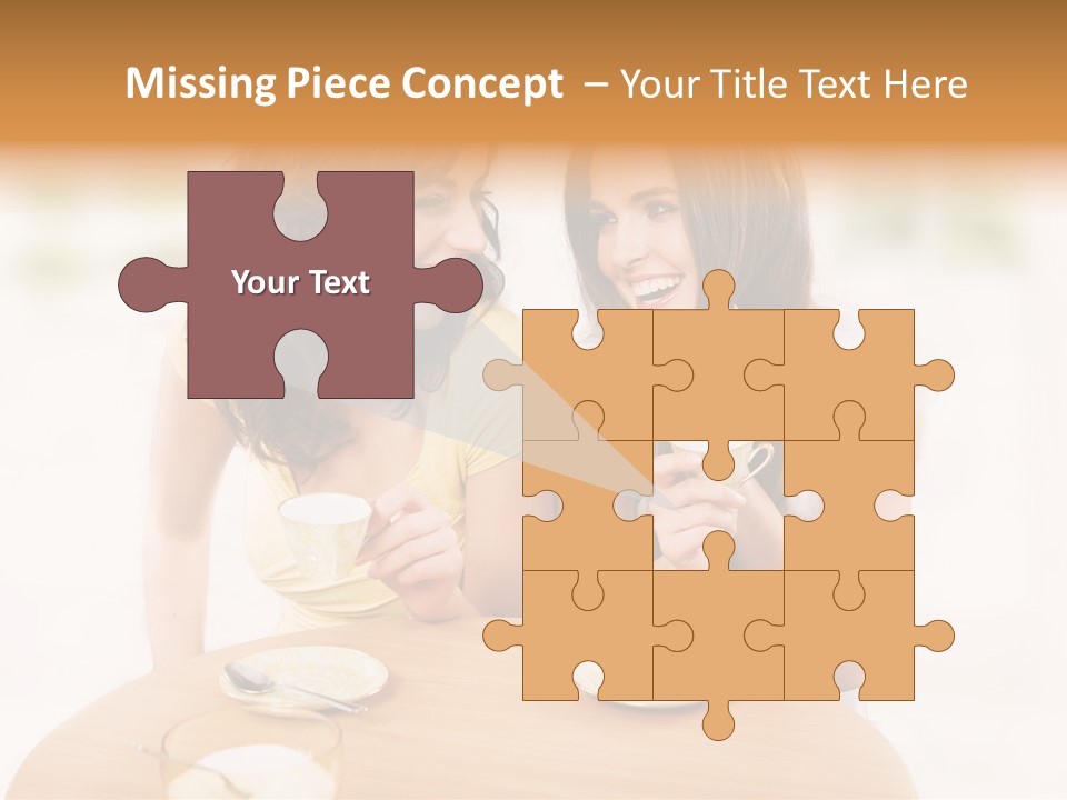 Horizontal Cake People PowerPoint Template